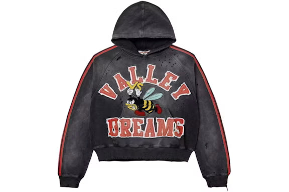 Vale Forever Anthem Pullover Hoodie Black Red