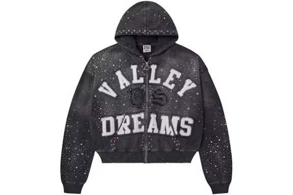 Vale Forever Classico Zip Up Hoodie Black
