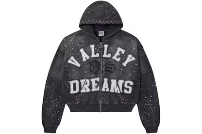 Vale Forever Classico Zip Up Hoodie Black