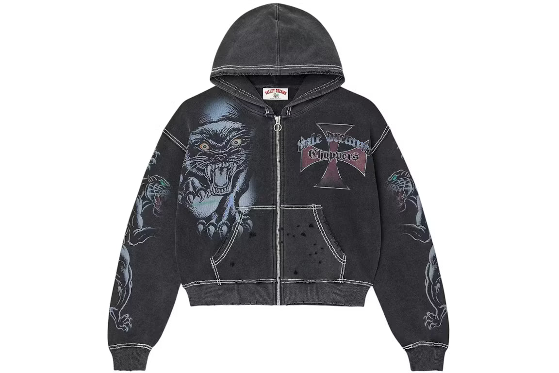 Vale Forever Hardy Boyz Zip Up Hoodie Black