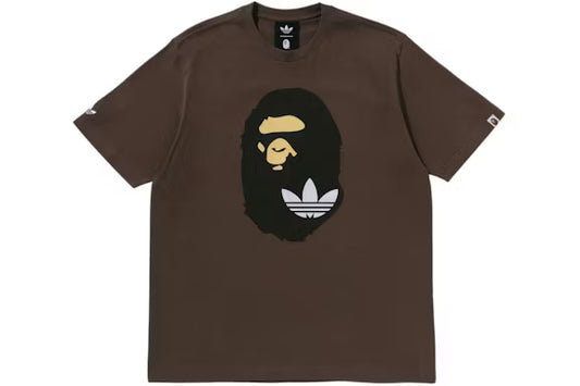adidas x BAPE Ape Head Tee Brown