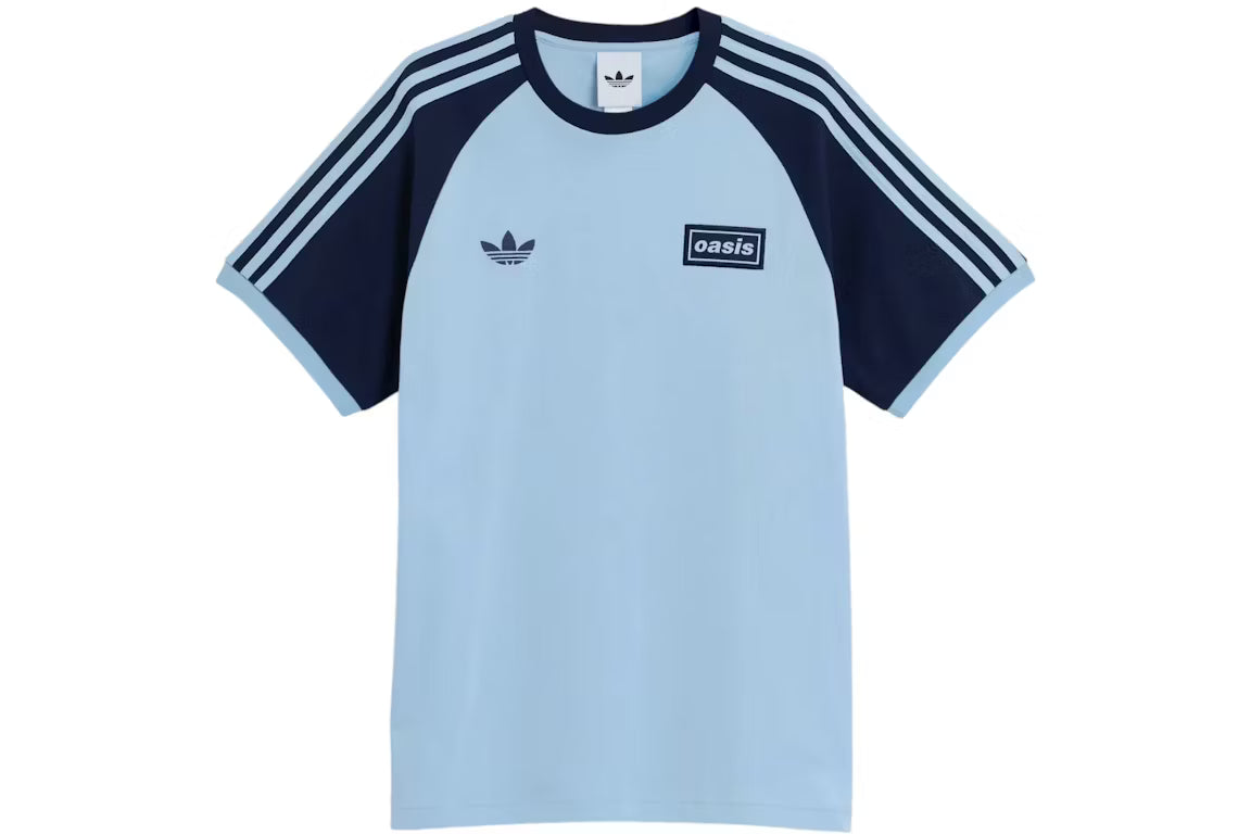 Adidas x Oasis Tour 3-Stripes T-Shirt Clear Sky/Night Indigo