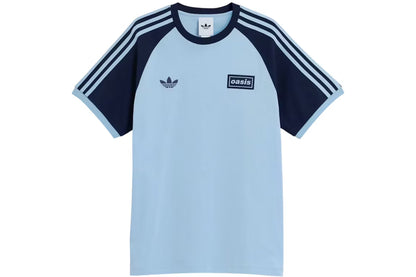 Adidas x Oasis Tour 3-Stripes T-Shirt Clear Sky/Night Indigo