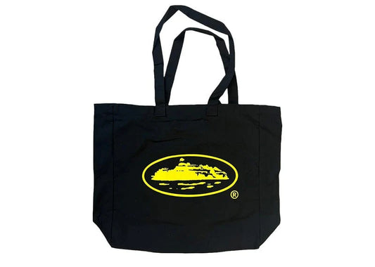 Corteiz Island Tote Bag Black/Yellow