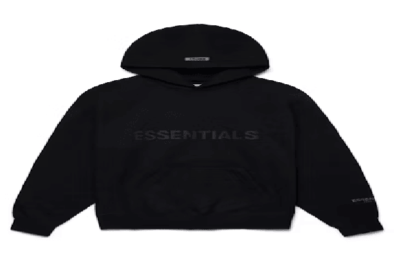Fear of God Essentials Pullover Hoodie Applique Logo Black