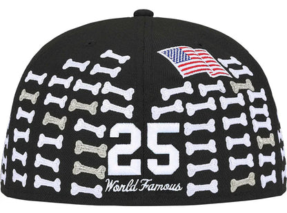 Supreme Bones Box Logo New Era 59Fifty Fitted Hat Black