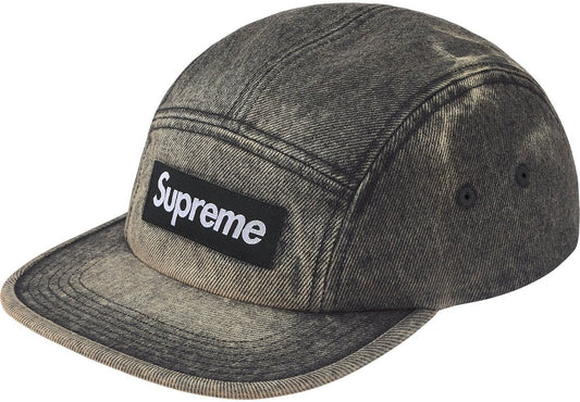 Supreme Denim Camp Cap (FW25) Washed Black