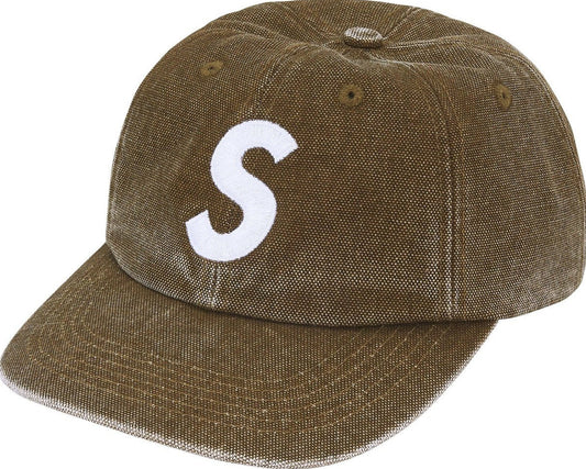 Supreme Pigment Canvas S Logo 6-Panel Olive