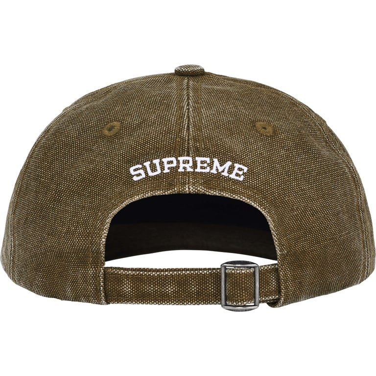 Supreme Pigment Canvas S Logo 6-Panel Olive