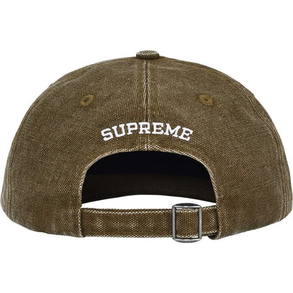 Supreme Pigment Canvas S Logo 6-Panel Olive