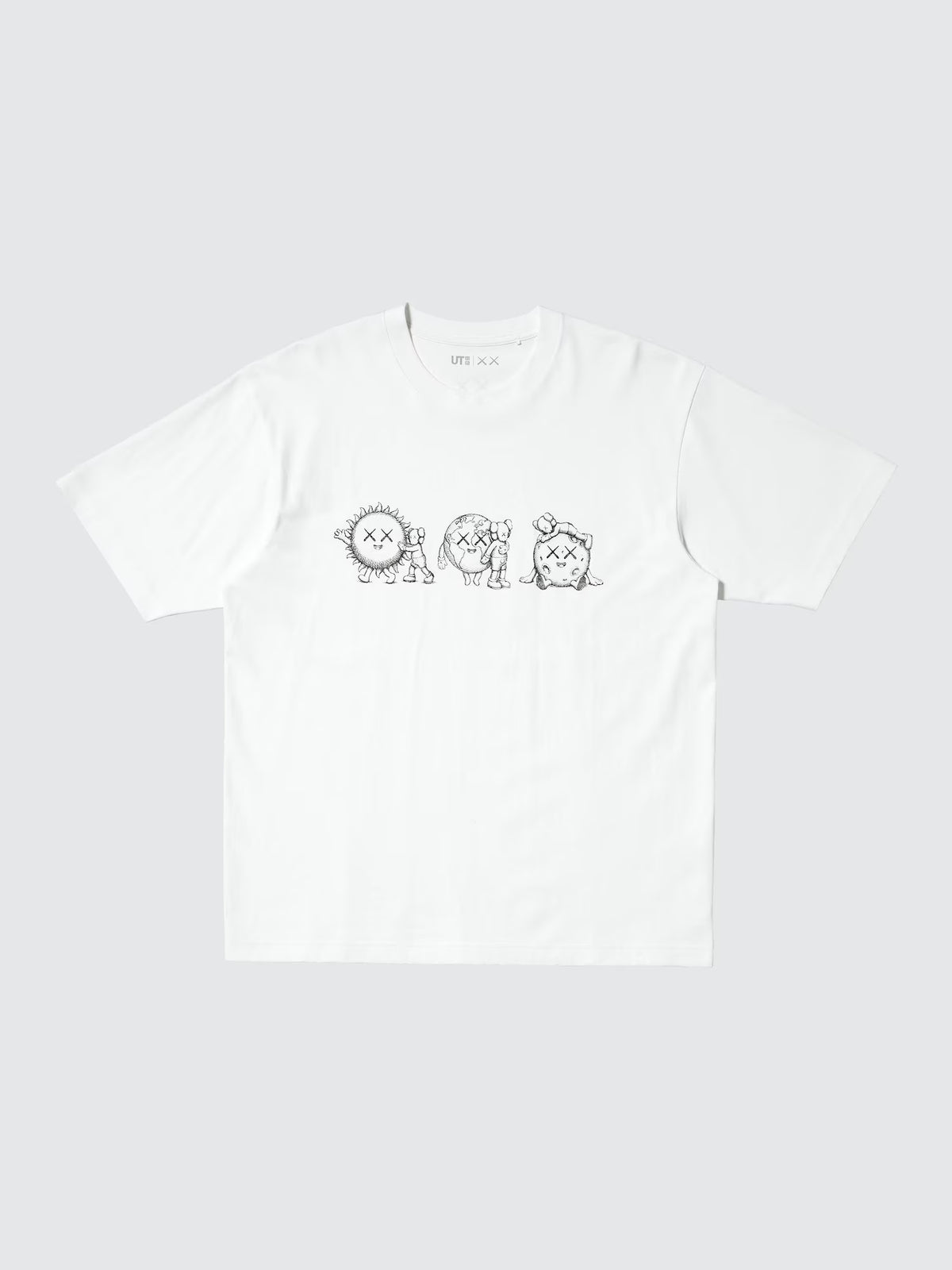 KAWS UNIVERSE UT GRAPHIC T-SHIRT WHITE