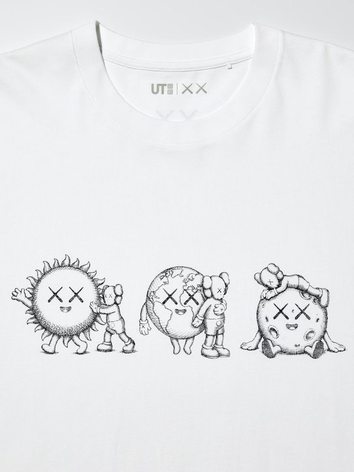 KAWS UNIVERSE UT GRAPHIC T-SHIRT WHITE