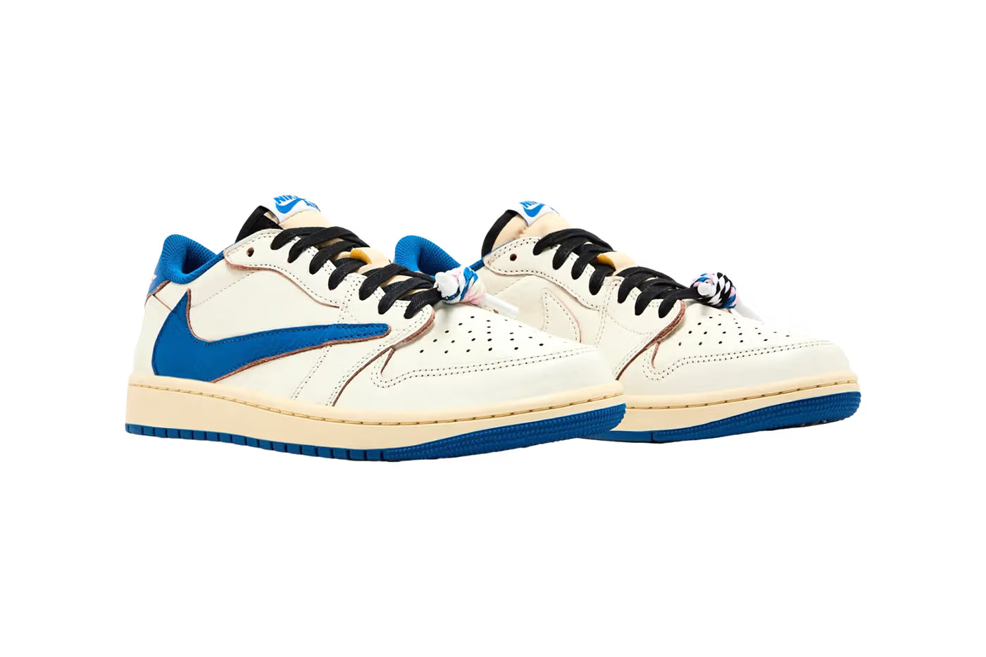 Jordan 1 Low Fragment x Travis Scott Sail Military Blue