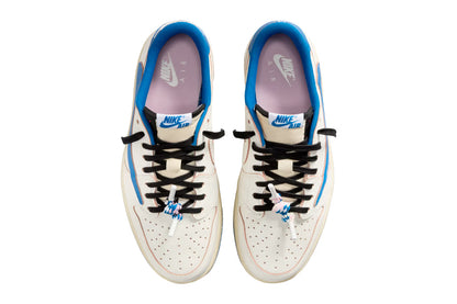 Jordan 1 Low Fragment x Travis Scott Sail Military Blue
