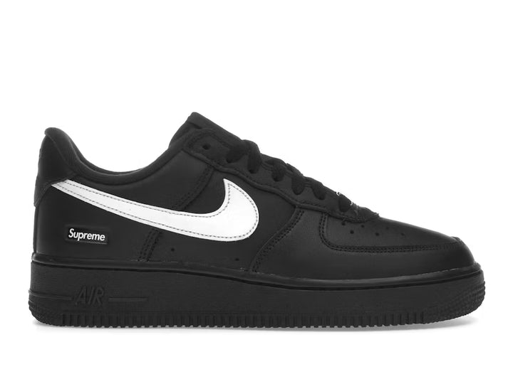 Air Force 1 Supreme Black Swoosh White