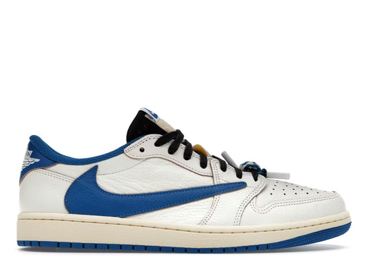 Jordan 1 Low Fragment x Travis Scott Sail Military Blue