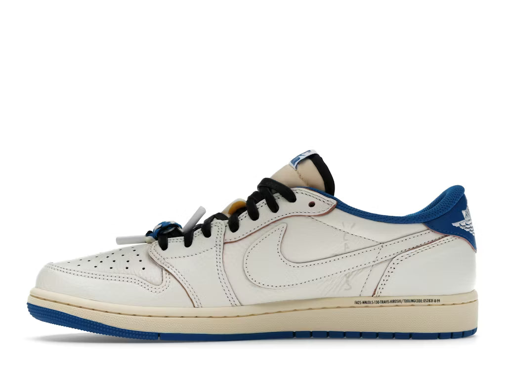 Jordan 1 Retro Low OG SP Fragment x Travis Scott Sail Military Blue