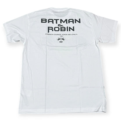 Kith x Batman and Robin Logo Vintage Tee White