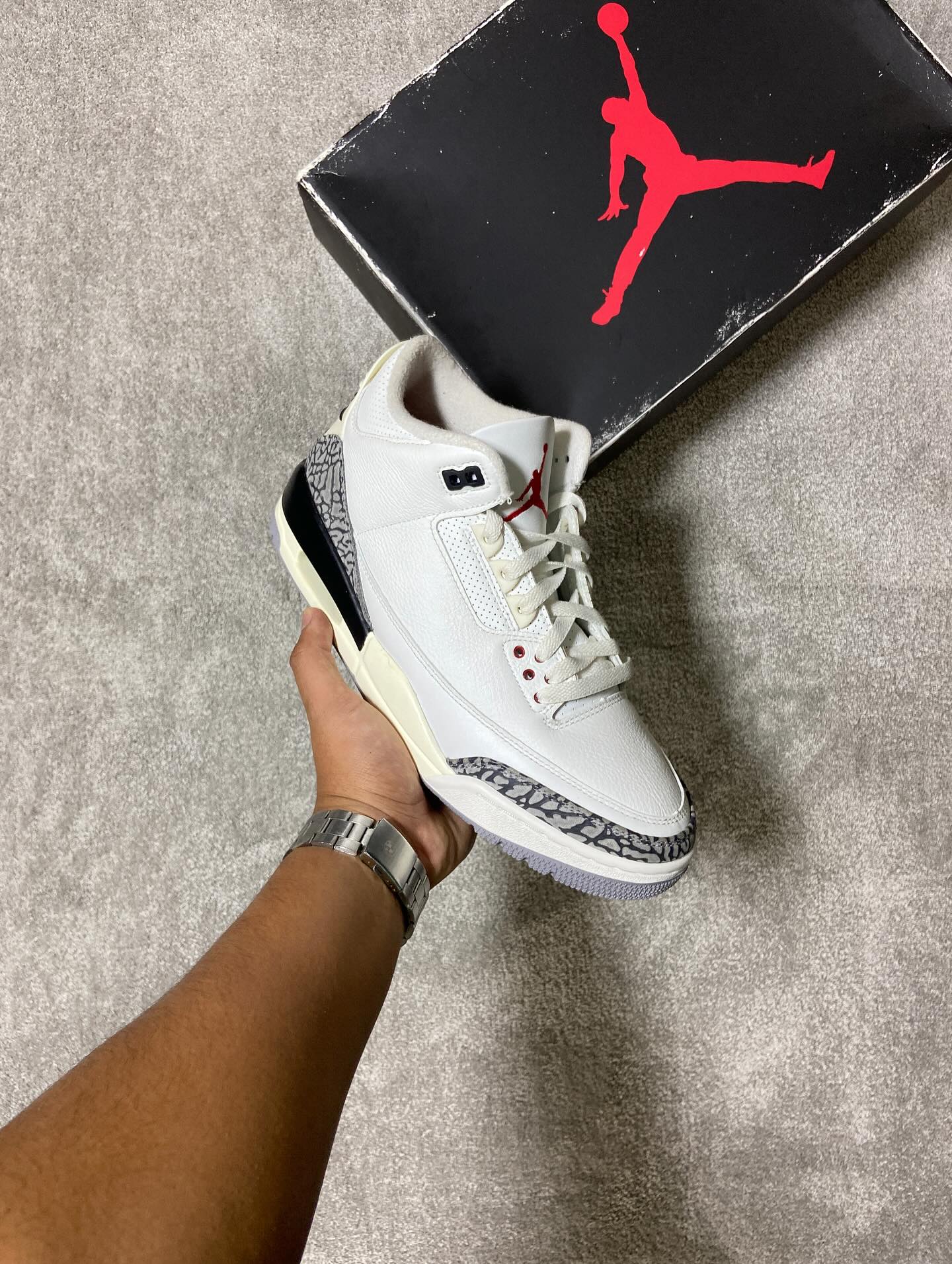 Jordan 3 White Cement